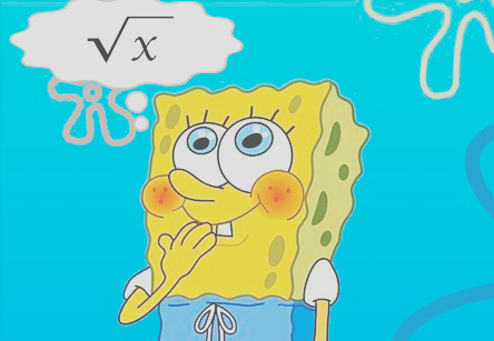 SpongeBob square root